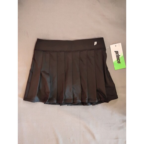 Girls Prince Tennis Match Pleated Skort Black Small 8-9 - Picture 1 of 5